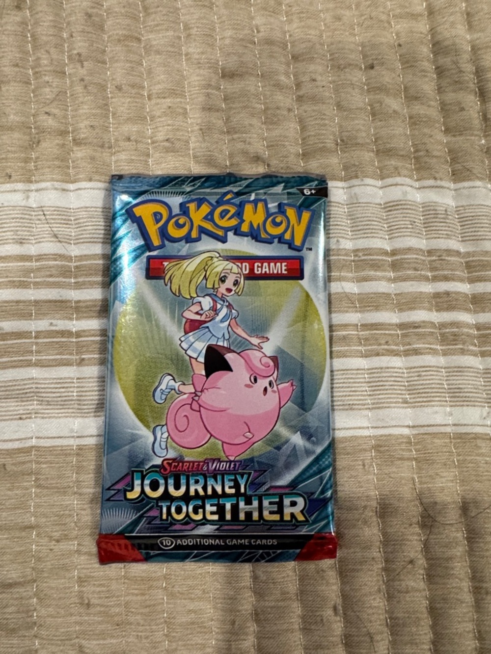 Pokemon Journey Together Booster Pack - Pink Clefairy, Blue Packaging
